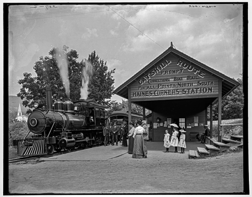 Catskill Mountain railway station, Haines Corners, Catskill Mountains, N.Y., 1902.